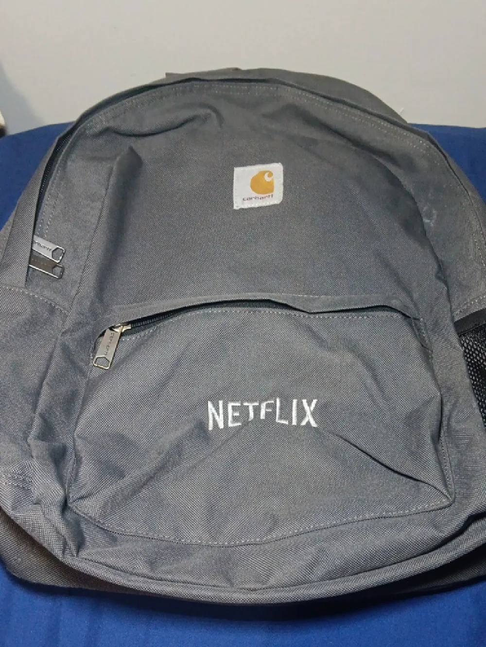 Carhartt Gray Backpack with Netflix Embroidery
